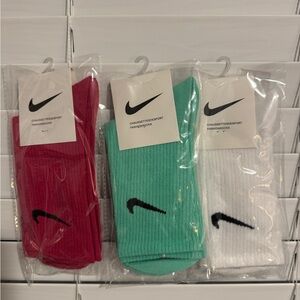 Nike Women's Socks - Red, Green, White